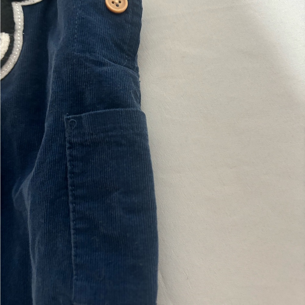 Disney Mickey Mouse Corduroy Baby Overalls - Navy 12 Months - Picture 4 of 10